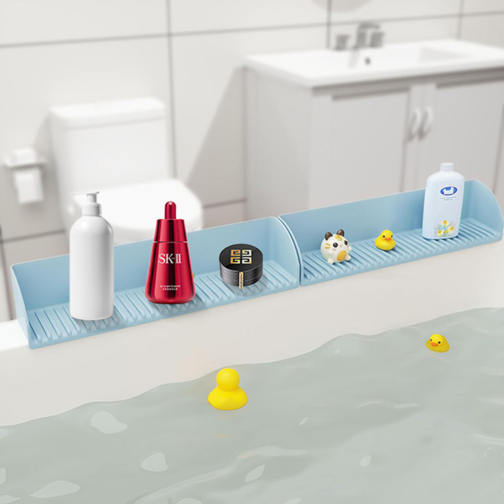 Bath Caddy Tray - One Piece Bathtub and Sink Splash