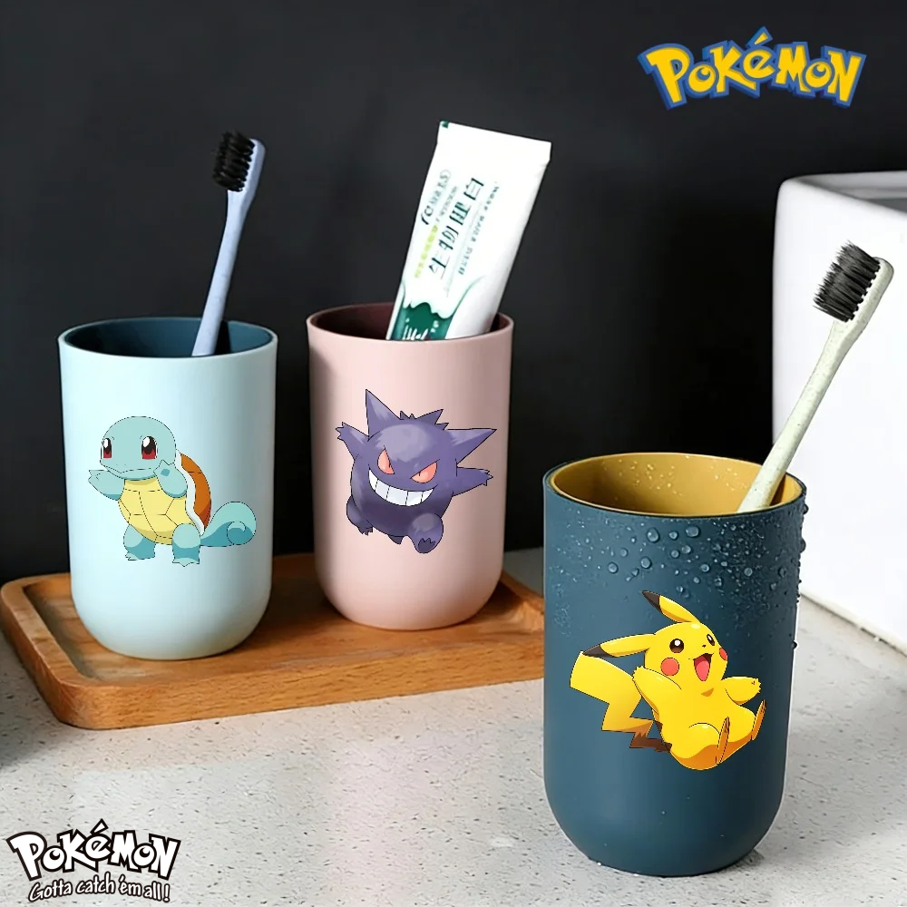 Home Bathroom Equipment - 2026 Anime Kawaii Pokemon Bathroom Tumblers