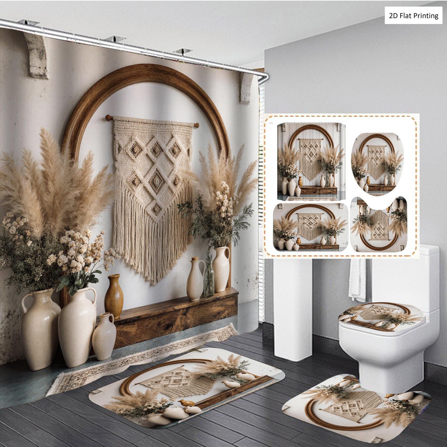 Bohemian Style Vases and Pampa - Home Bathroom Mats のレビューと価格