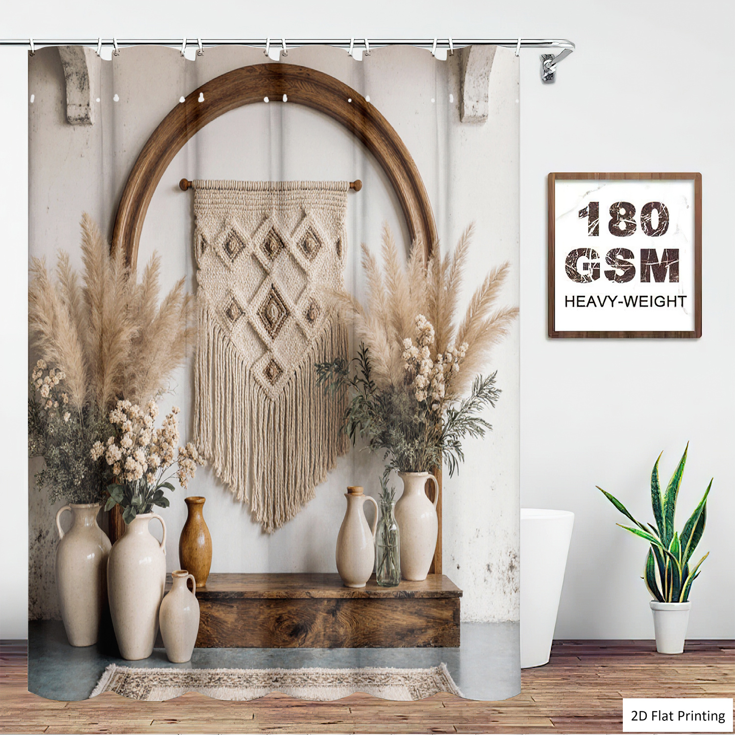 Bohemian Style Vases and Pampa - Home Bathroom Mats のレビューと価格