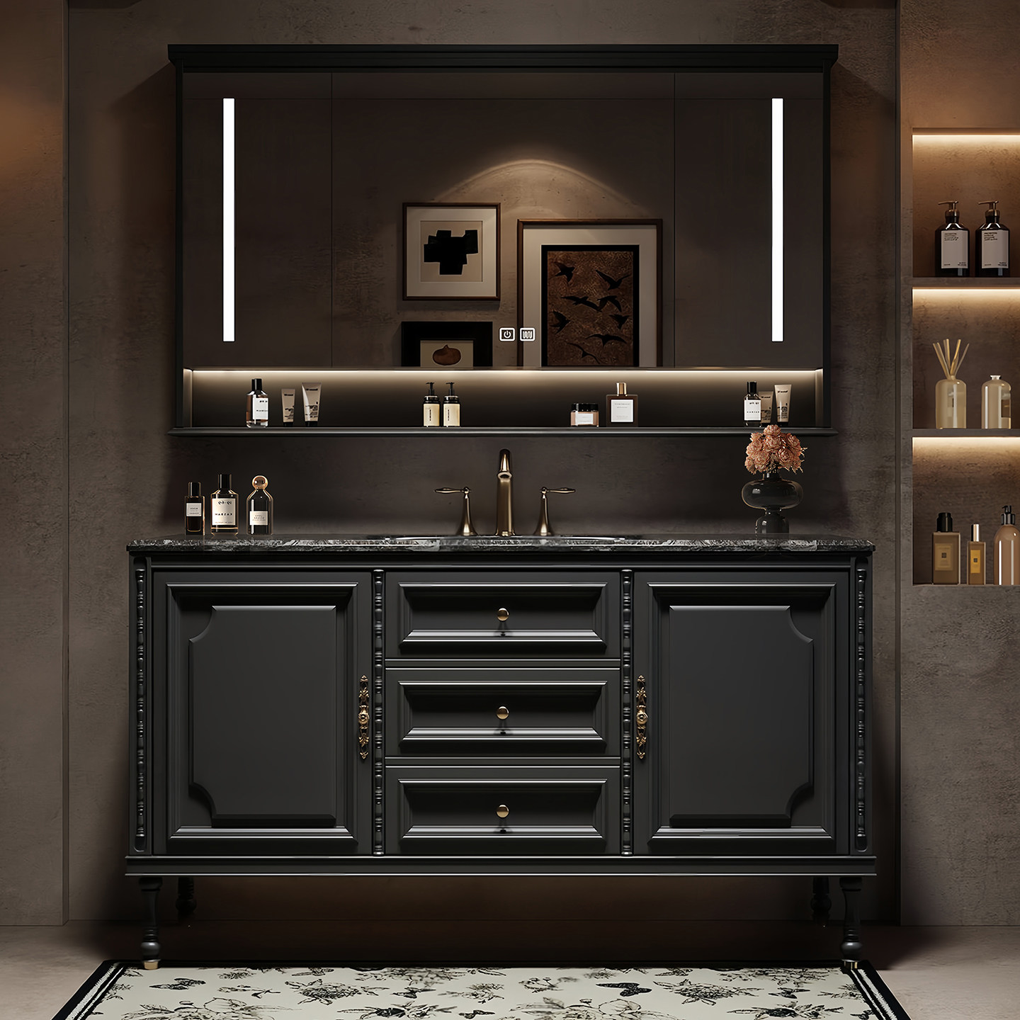 Luxury Floor Bathroom Cabinet  - Home Bathroom Partition Wall のレビューと価格