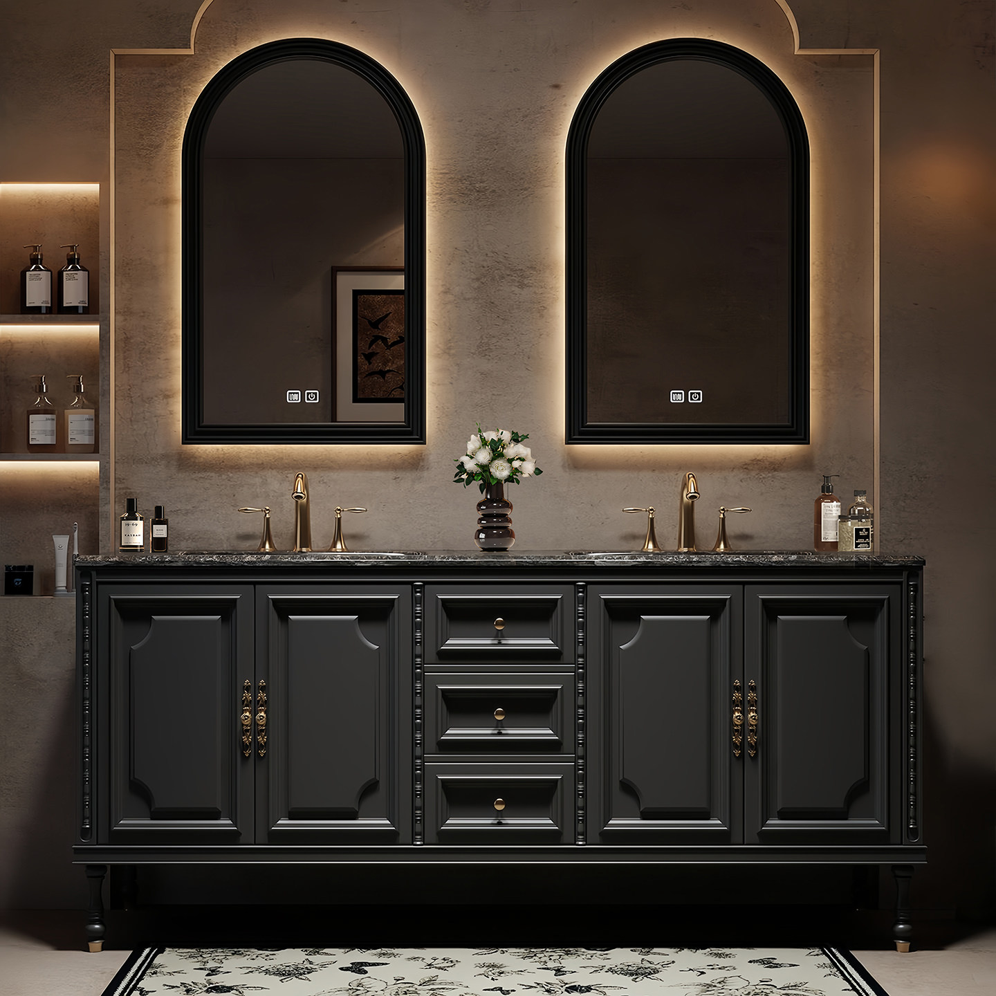 Luxury Floor Bathroom Cabinet  - Home Bathroom Partition Wall のレビューと価格