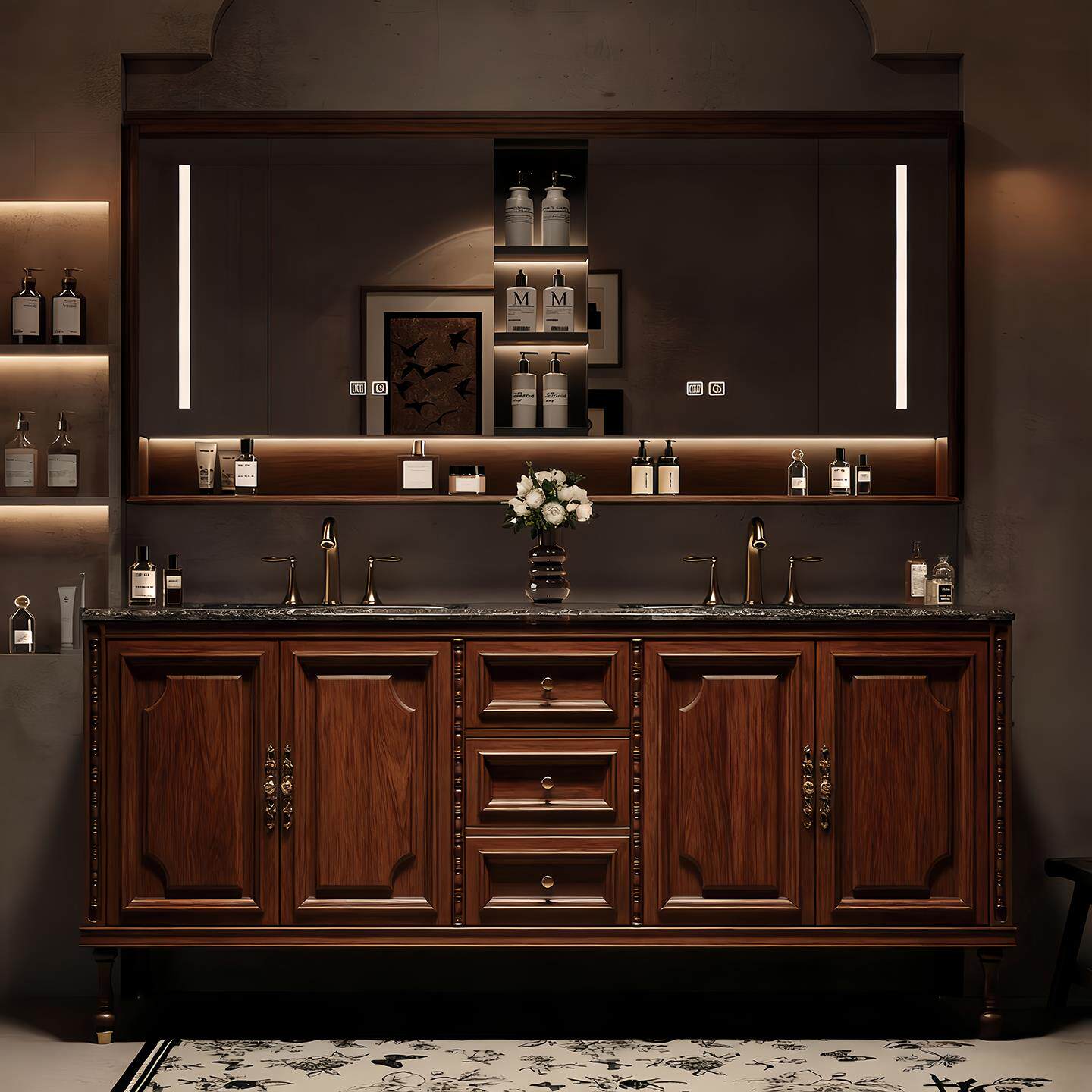 Luxury Floor Bathroom Cabinet  - Home Bathroom Partition Wall のレビューと価格
