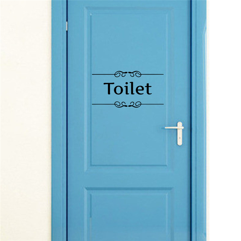Toilet bathroom Sign Wall Deca - Home Bathroom Quotes のレビューと価格
