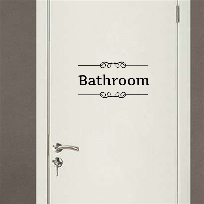 Toilet bathroom Sign Wall Deca - Home Bathroom Quotes のレビューと価格