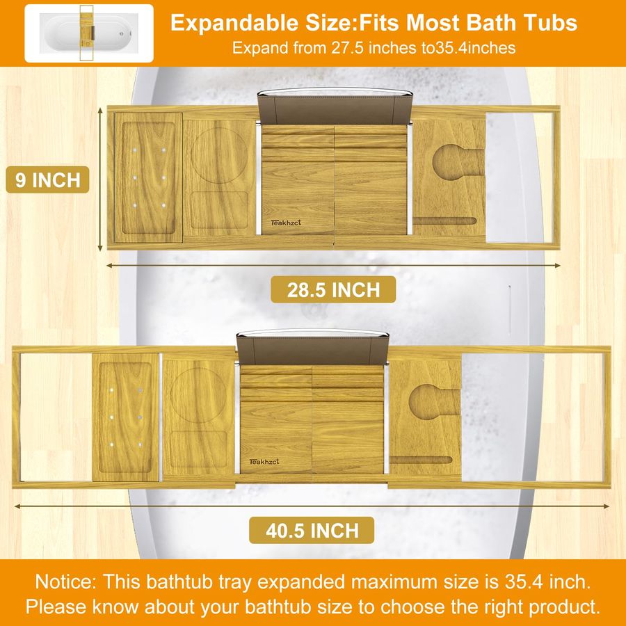 Accessories Cup Holders Bathtu - Bath Caddy Tray のレビューと価格