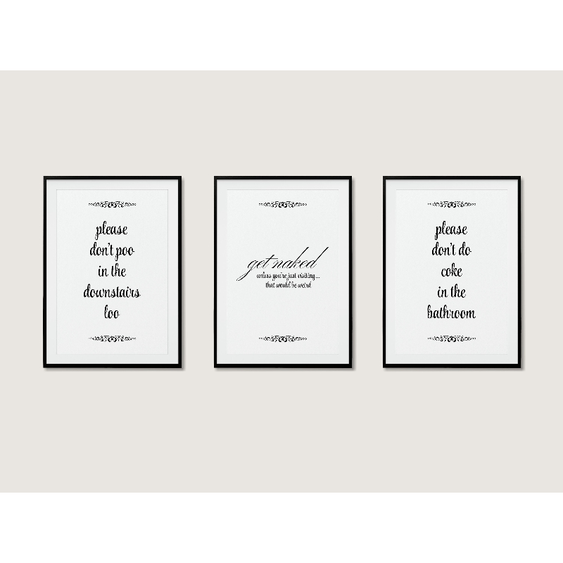 3pcs Modern, Stylish Bathroom  - Home Bathroom Quotes のレビューと価格