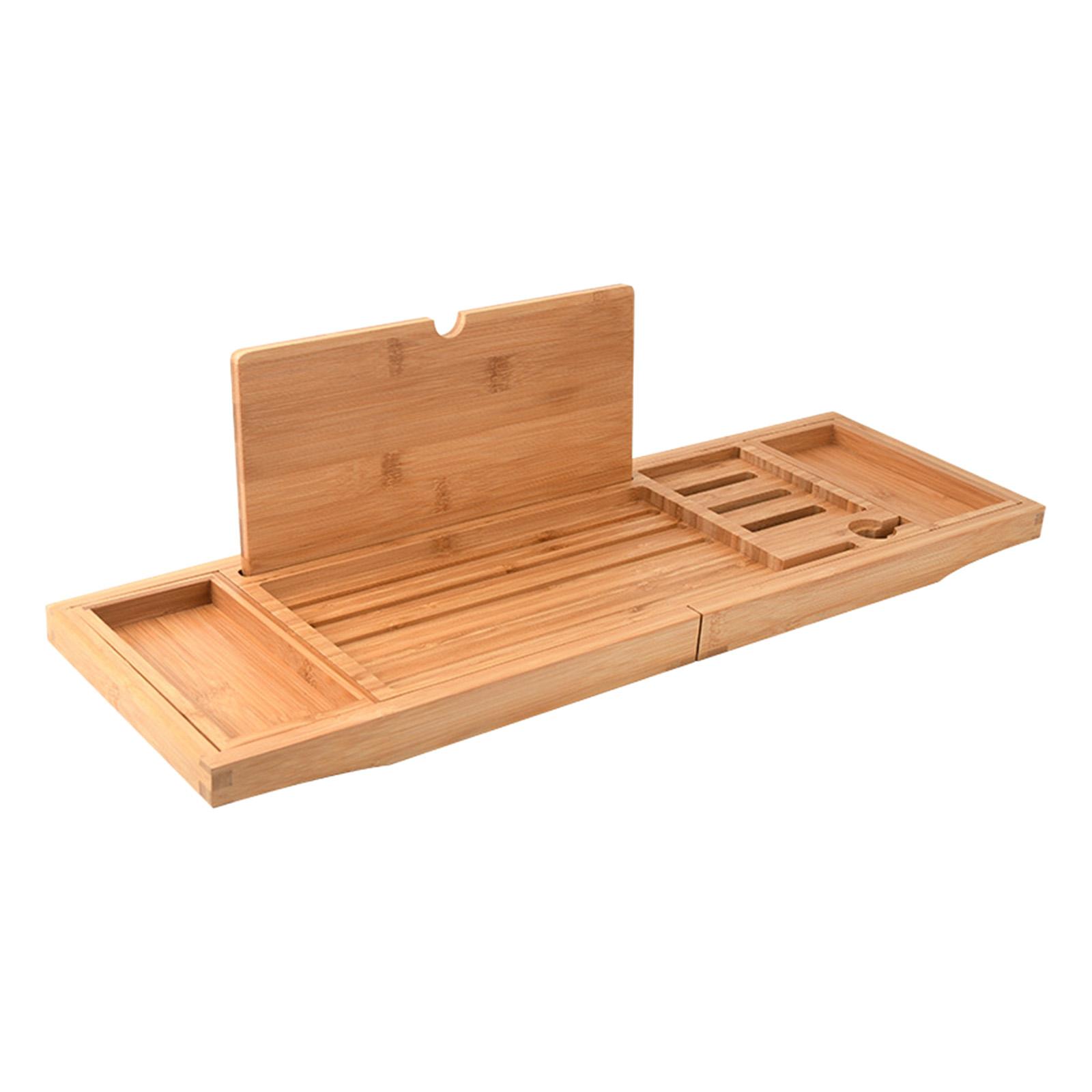 Premium Wooden Bathtub Caddy T - Bath Caddy Tray のレビューと価格