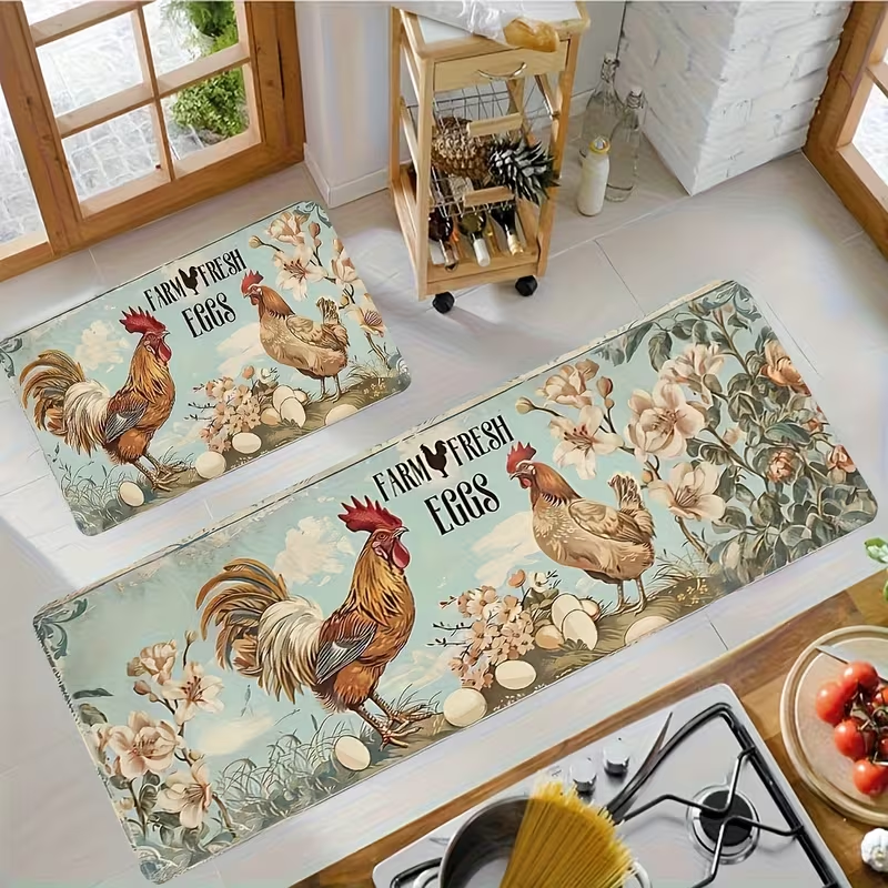 Farm Rooster And Flower Kitche - Home Goods Bathroom Sets のレビューと価格