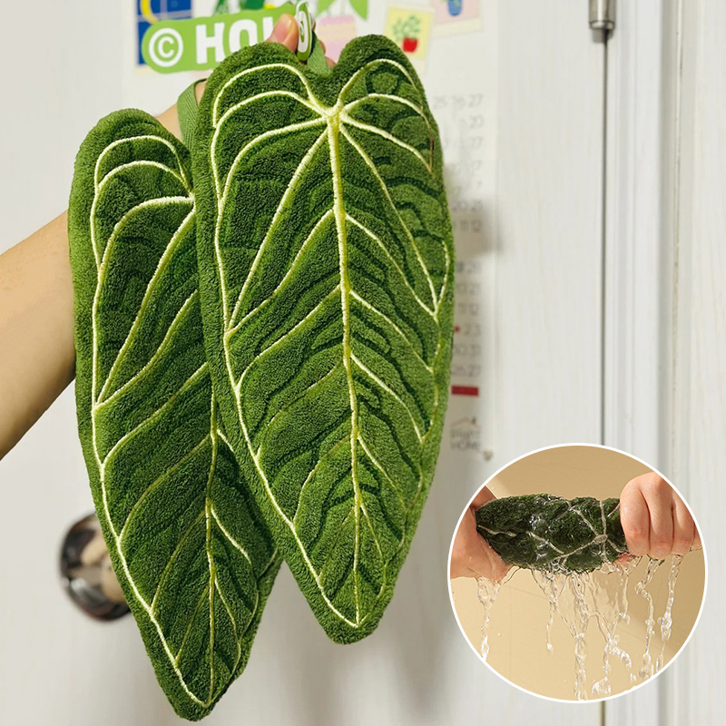1PC Hot Plant Hand Towel Clean - Home Bathroom Equipment のレビューと価格
