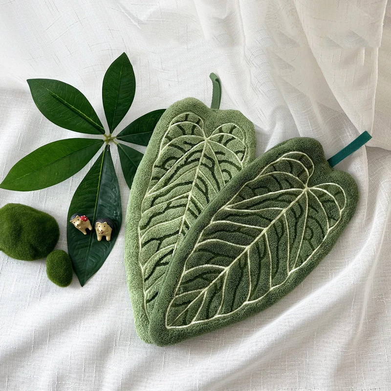 1PC Hot Plant Hand Towel Clean - Home Bathroom Equipment のレビューと価格