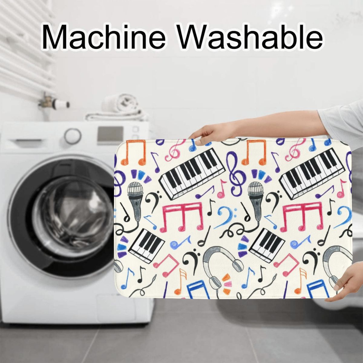 Good Beats - Music Notes & Sym - Home Goods Bathroom Sets のレビューと価格