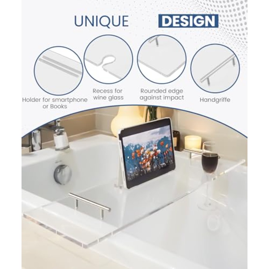 Acrylic Bathtub Tray Bathtub T - Bath Caddy Tray のレビューと価格