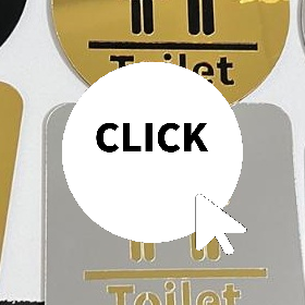 3.94-inch Acrylic Toilet Sign  - Jet Home Bathroom Mirrors のレビューと価格