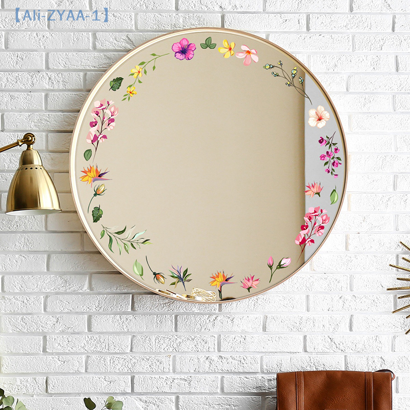 【ZYAA-1】Floral Mirror Stickers - Jet Home Bathroom Mirrors のレビューと価格