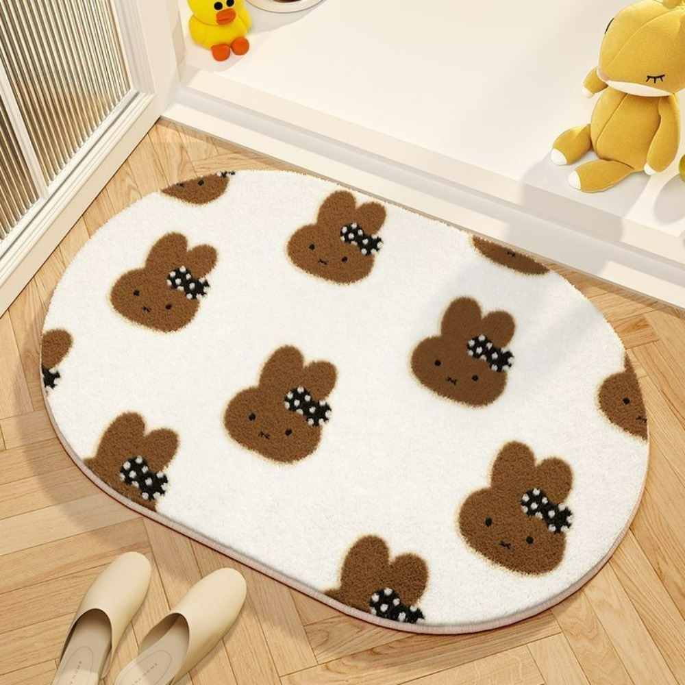 Miffy Cartoon Floor Mat Soft I - Home Goods Bathroom Decor のレビューと価格