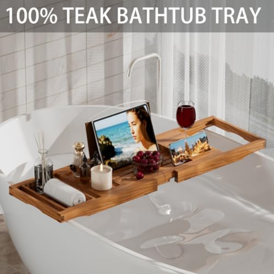 Premium Bathtub Tray Caddy Exp - Bath Caddy Tray のレビューと価格