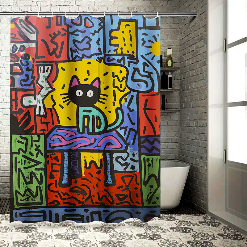 Bright Graffiti Abstract Cat S - Home Bathroom Remodel のレビューと価格