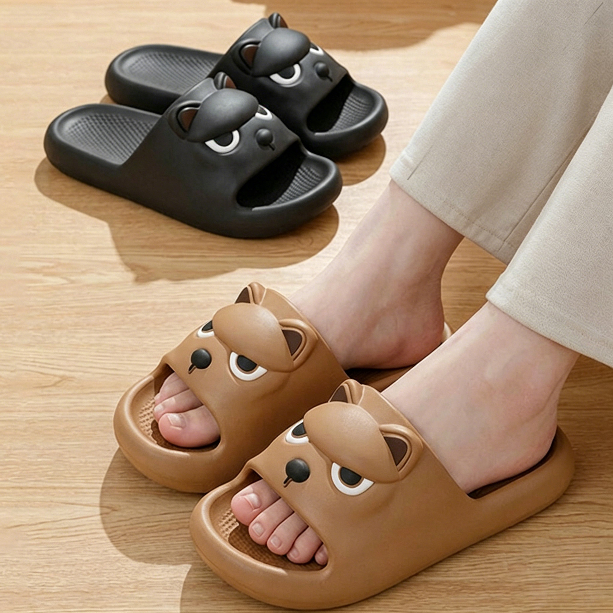 Cartoon Cute Dog Eva Soft Sole - Home Outdoor Bathroom のレビューと価格