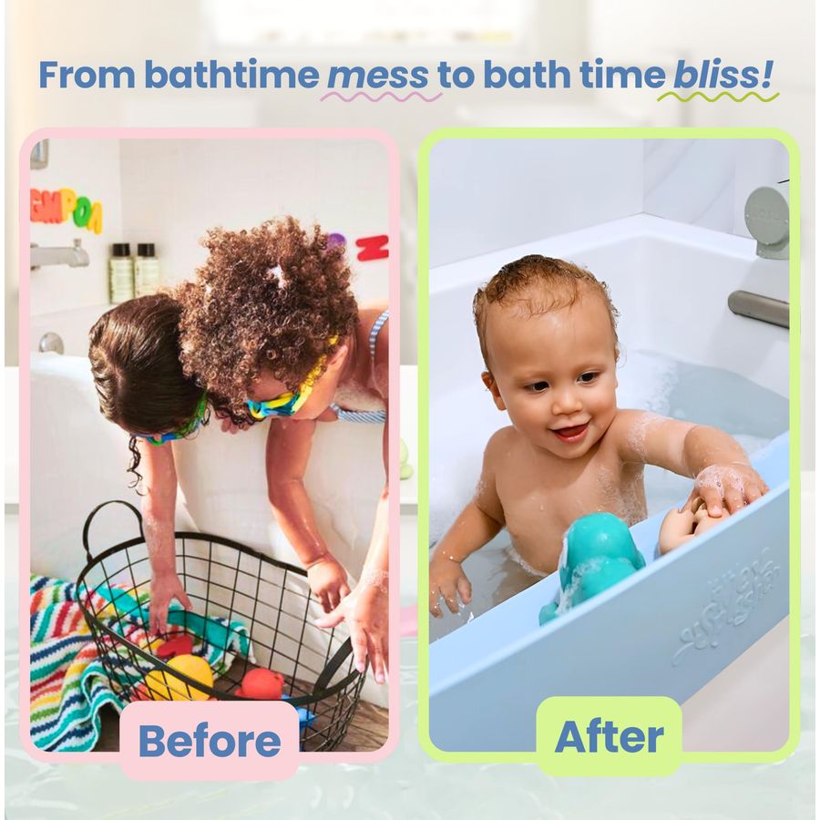 Bathtub Splash Guard Play Shel - Bath Caddy Tray のレビューと価格