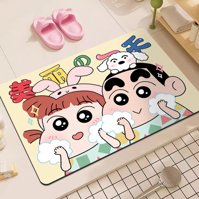 Crayon Shin-Chan Cartoon Diato - Home Bathroom Mats のレビューと価格