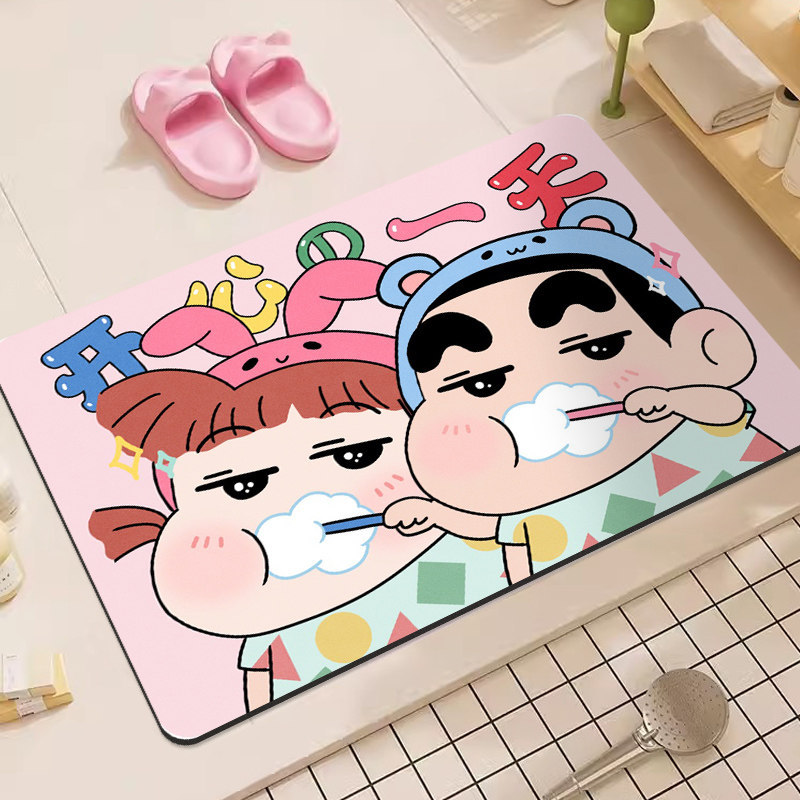Crayon Shin-Chan Cartoon Diato - Home Bathroom Mats のレビューと価格