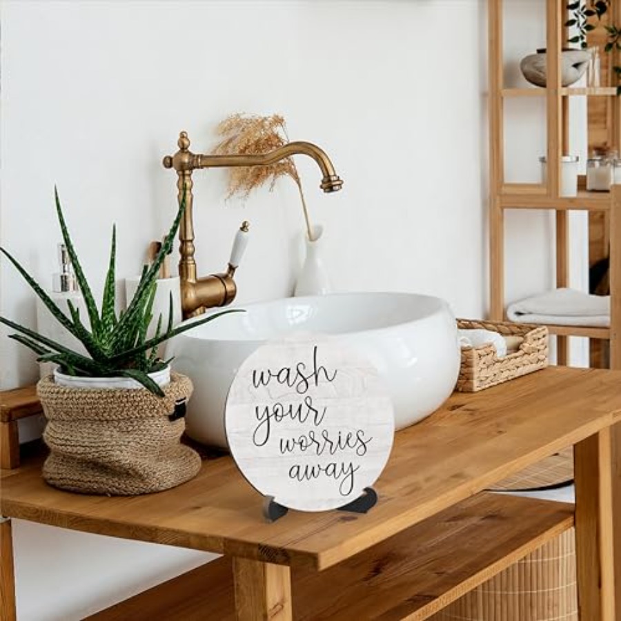 Rustic Funny Bathroom Quote, R - Home Bathroom Quotes のレビューと価格