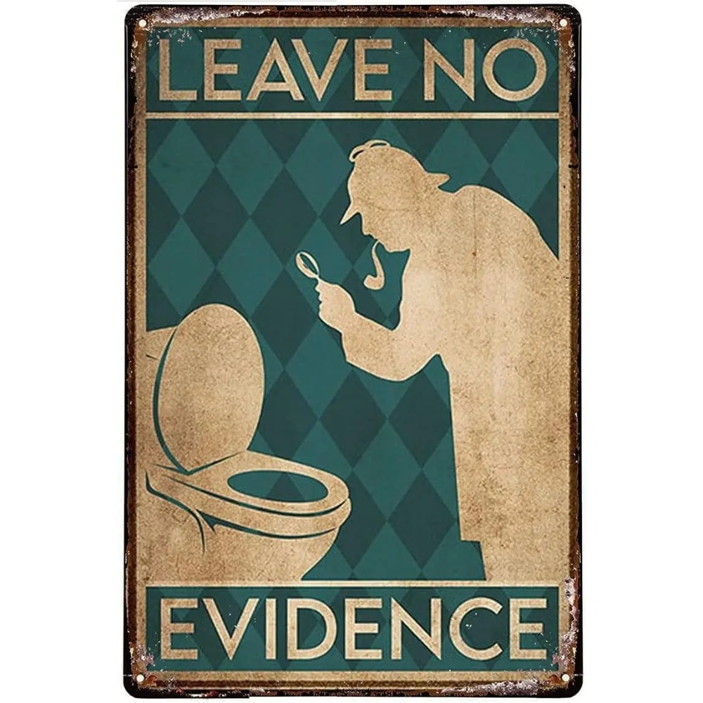 Vintage Funny Quote Metal Tin  - Home Bathroom Quotes のレビューと価格