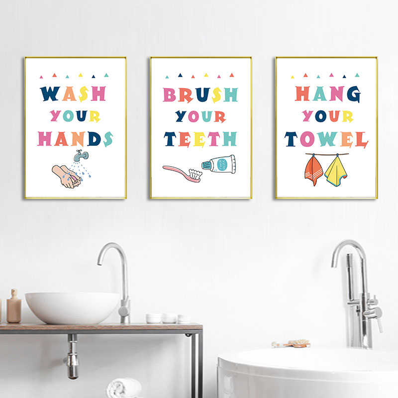 Modern Colorful Kids Bathroom  - Home Bathroom Quotes のレビューと価格