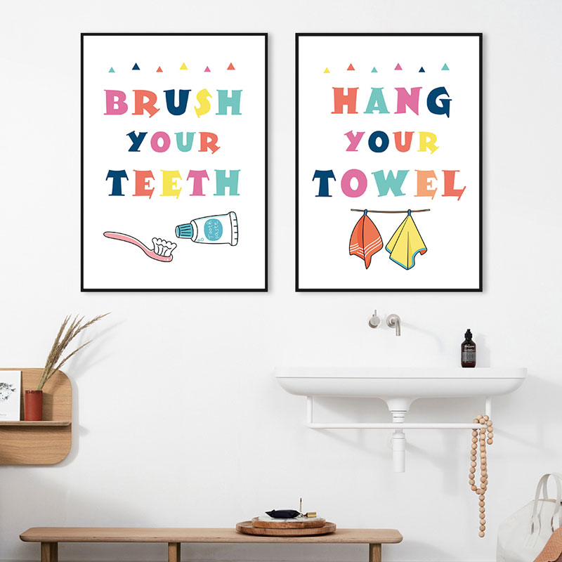 Modern Colorful Kids Bathroom  - Home Bathroom Quotes のレビューと価格