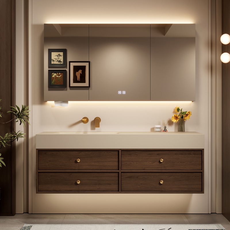 Modern Luxury Bathroom Cabinet - Home Bathroom Partition Wall のレビューと価格