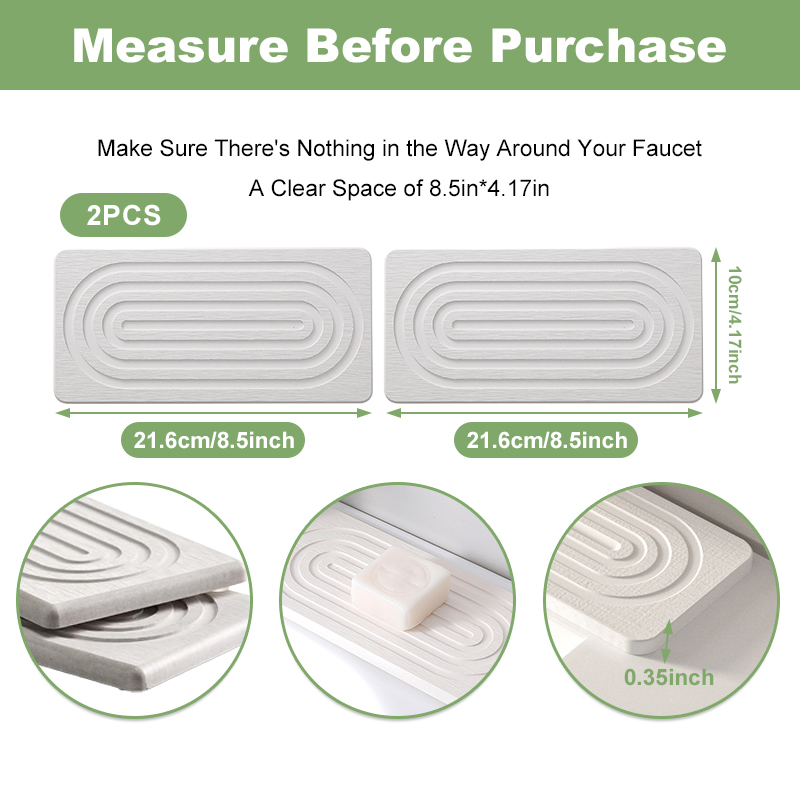 Faucet Mats Diatom Mud Kitchen - Home Bathroom Mats のレビューと価格