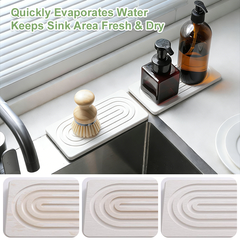 Faucet Mats Diatom Mud Kitchen - Home Bathroom Mats のレビューと価格