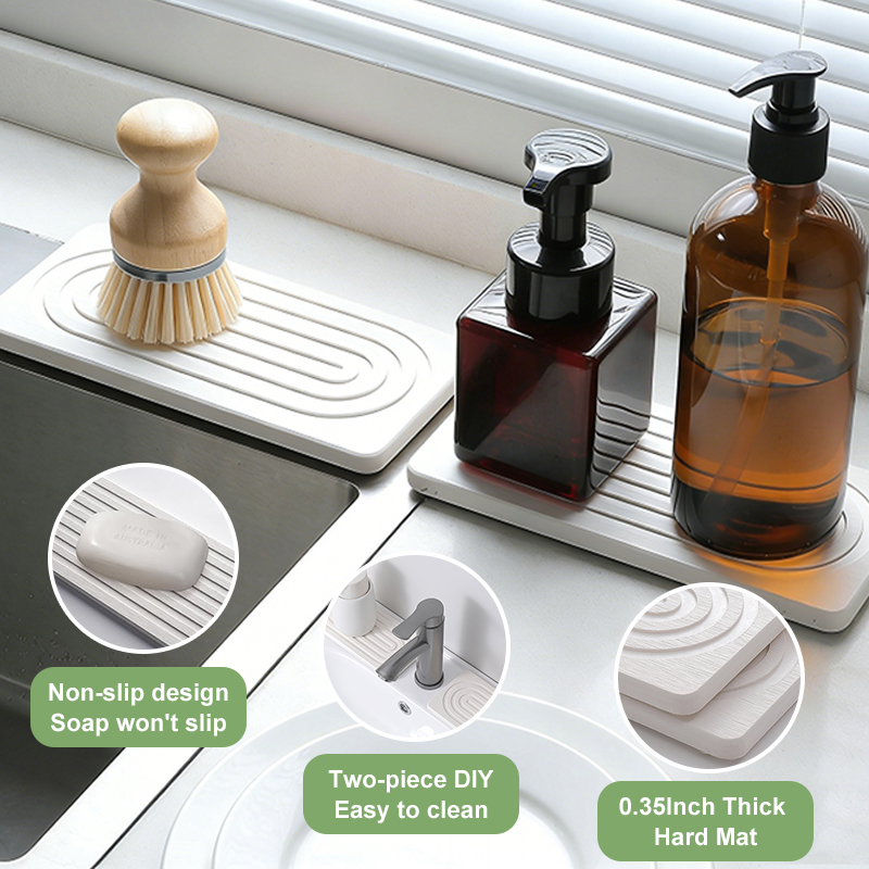 Faucet Mats Diatom Mud Kitchen - Home Bathroom Mats のレビューと価格