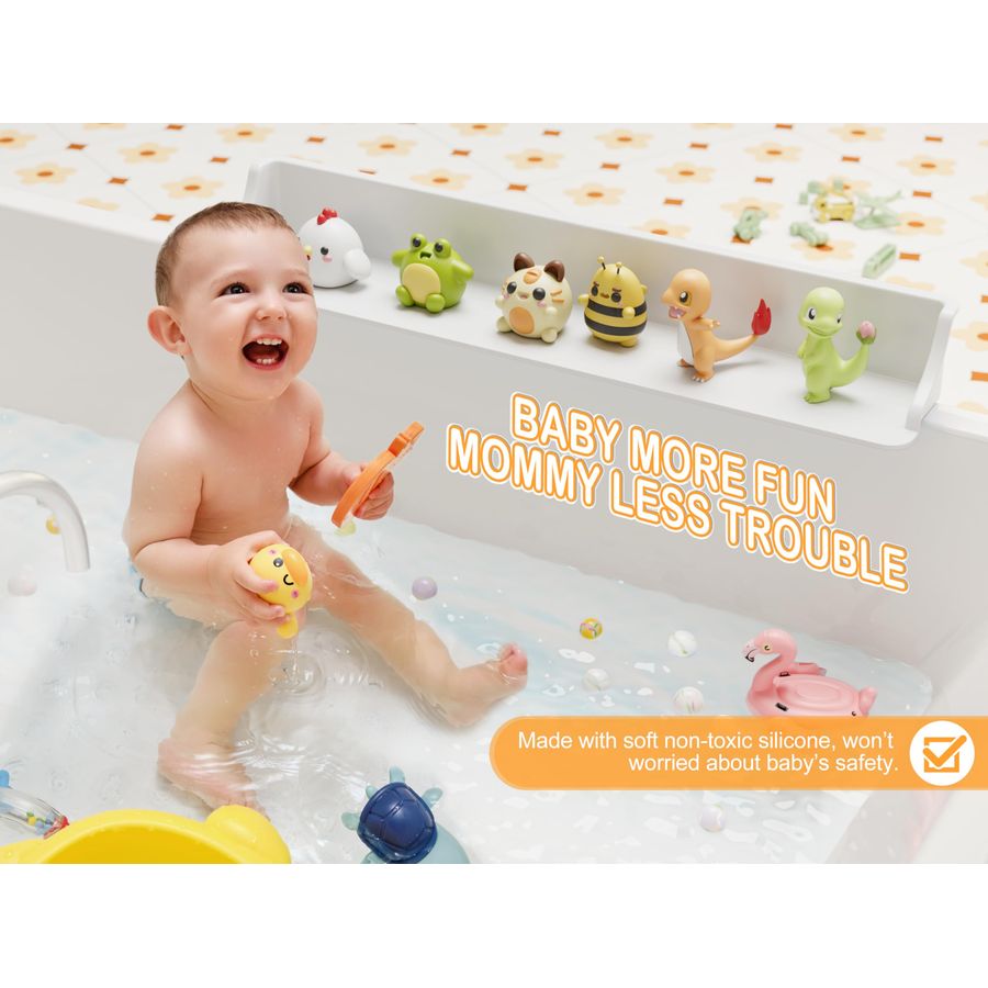 Bathtub Splash Guard PlayPad w - Bath Caddy Tray のレビューと価格