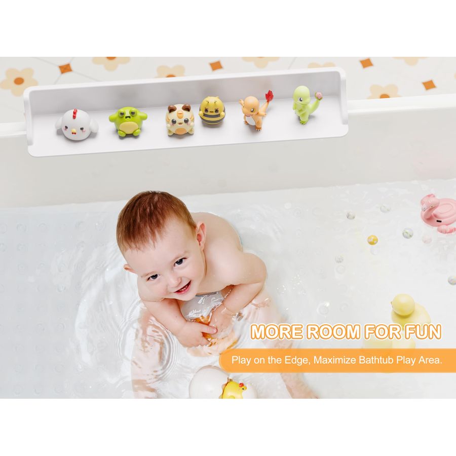 Bathtub Splash Guard PlayPad w - Bath Caddy Tray のレビューと価格