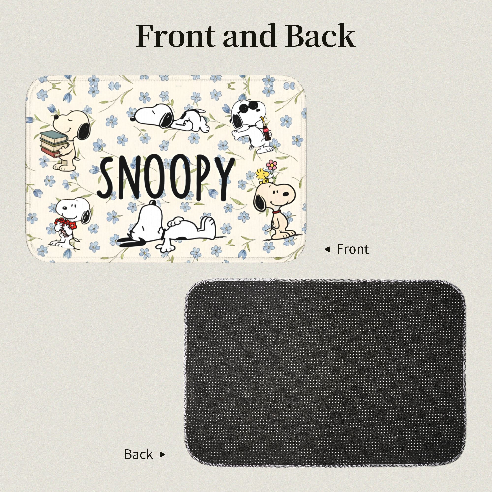 Custom Cute Cartoon S-Snoopys  - Home Bathroom Mats のレビューと価格