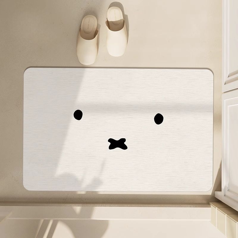Kawaii Miffy Floor Mat Simple  - Home Bathroom Mats のレビューと価格