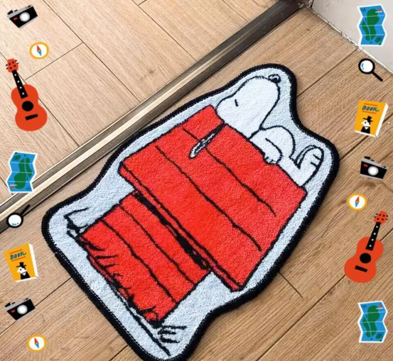 Cute Snoopy Cartoon Floor Mat  - Home Bathroom Mats のレビューと価格