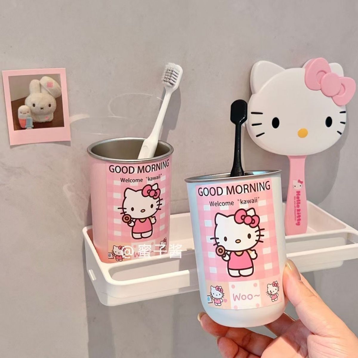 Hello Kitty Toothbrush Cup Dro - Home Bathroom Equipment のレビューと価格