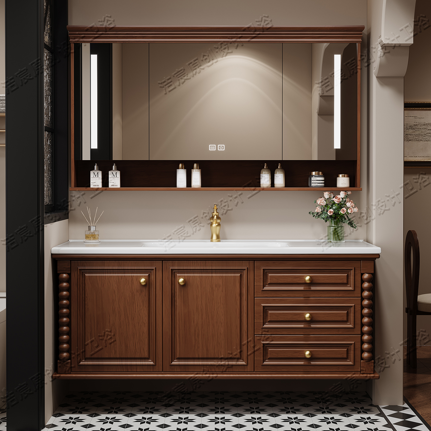 Storage Drawers Cupboard Toile - Home Bathroom Partition Wall のレビューと価格