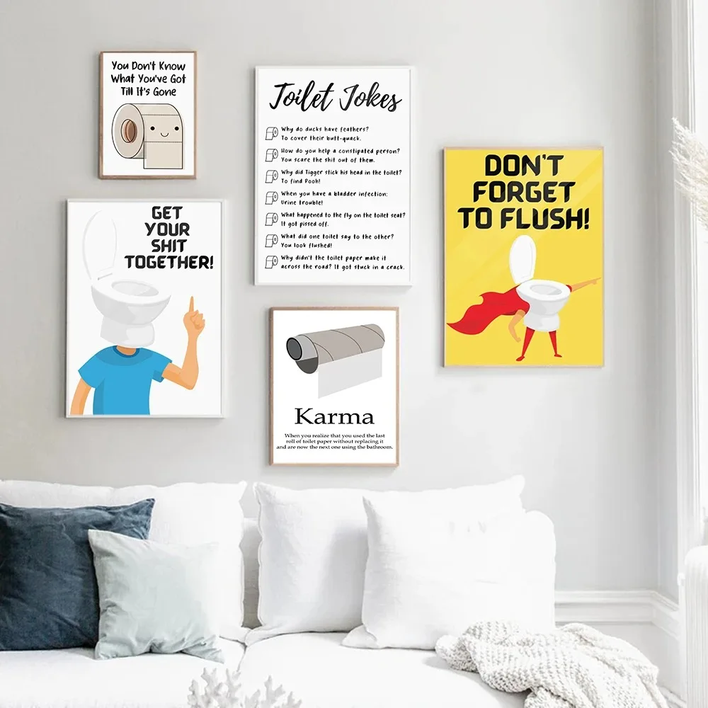 Karma Bathroom Rules Art Quote - Home Bathroom Quotes のレビューと価格