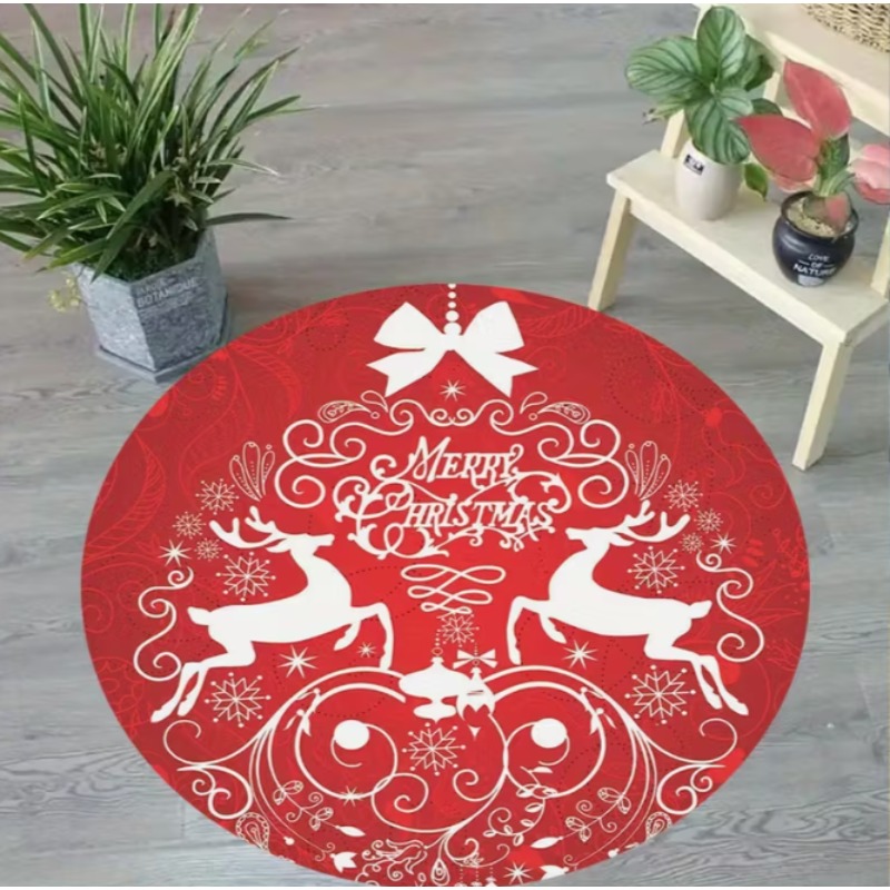 Christmas Themed carpet Santa  - Home Goods Bathroom Decor のレビューと価格