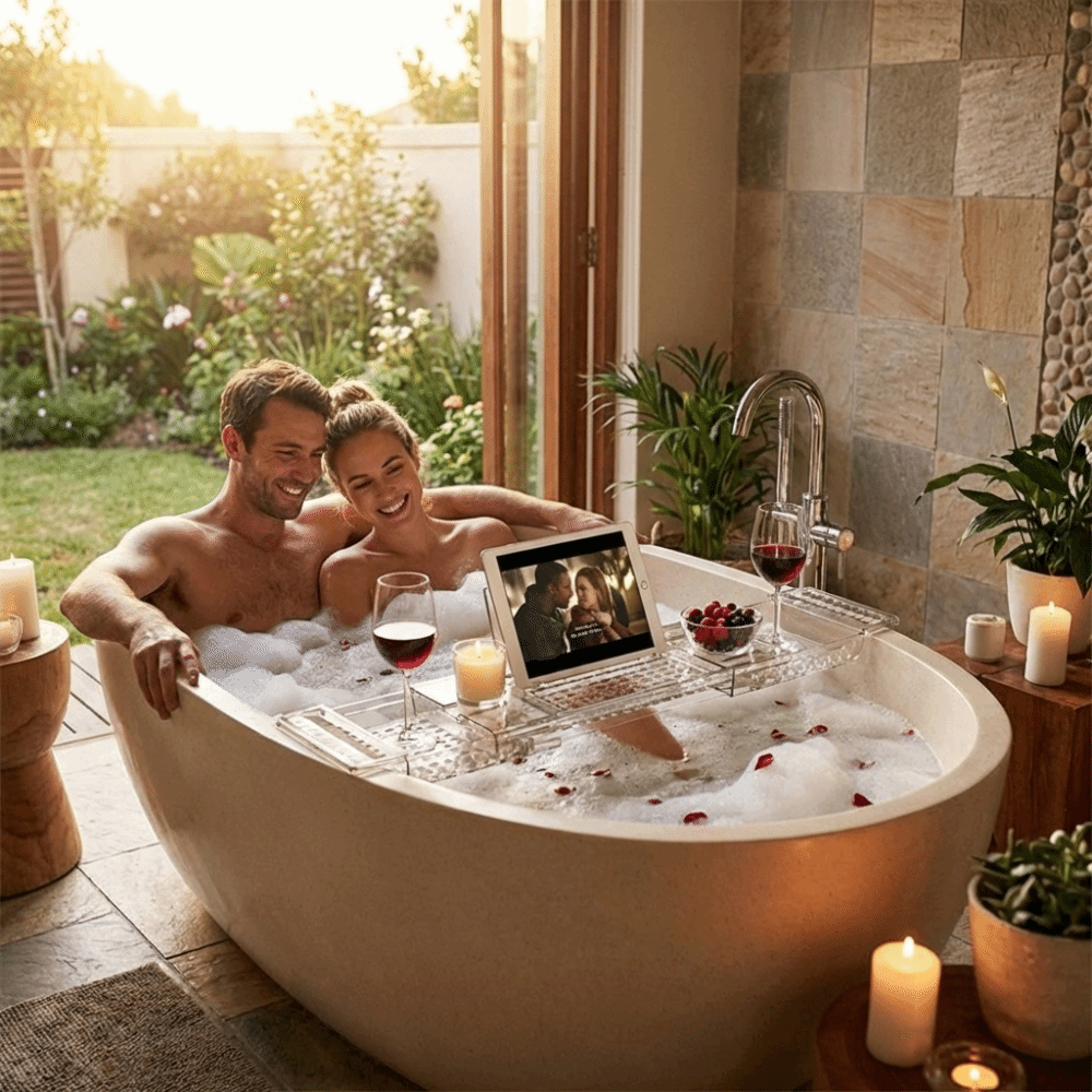 Transparent Bathtub Holder Tra - Bath Caddy Tray のレビューと価格