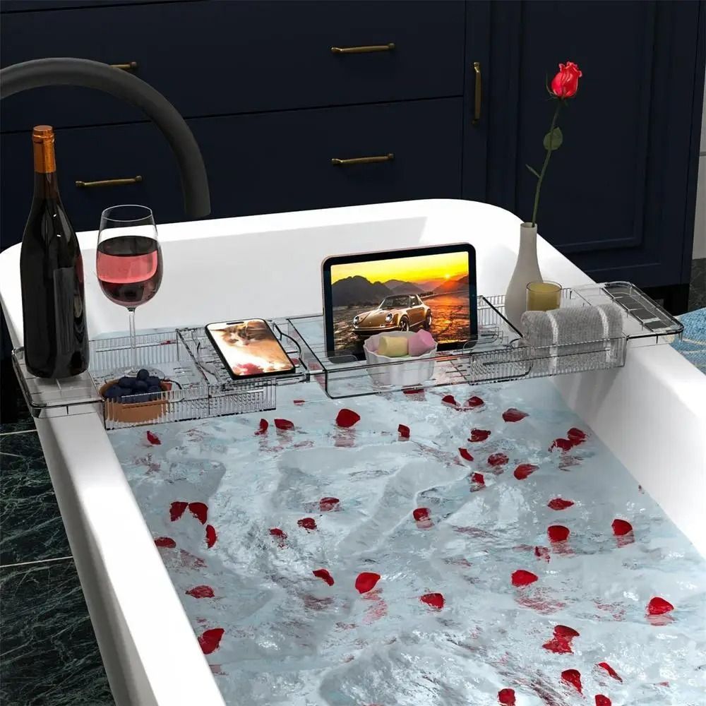 Transparent Bathtub Holder Tra - Bath Caddy Tray のレビューと価格