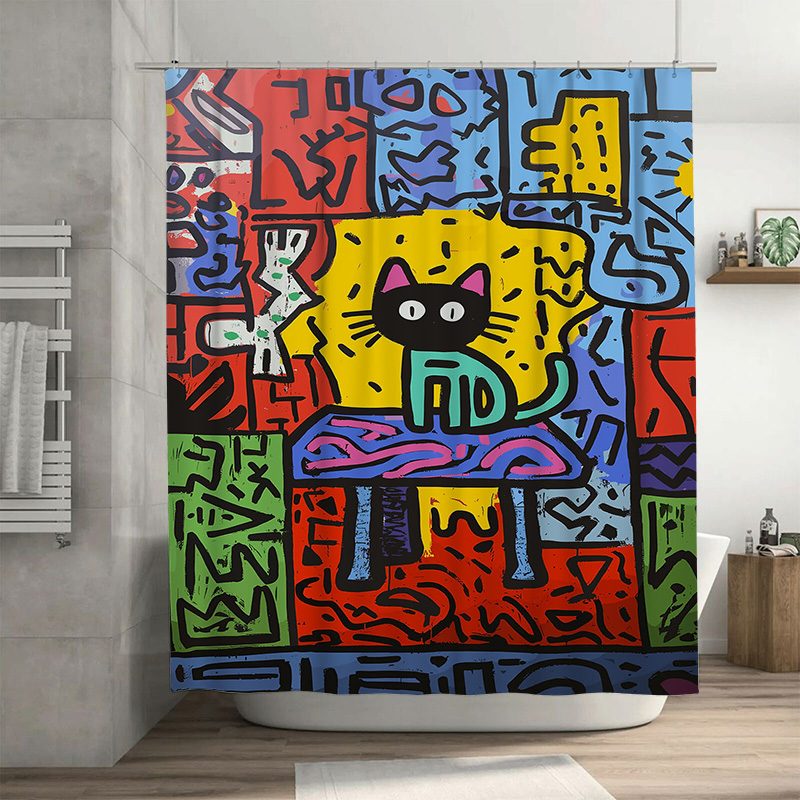 Brightly Colored Graffiti Show - Home Bathroom Remodel のレビューと価格
