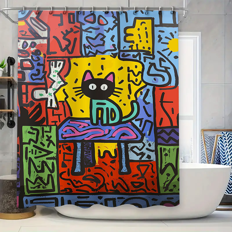 Brightly Colored Graffiti Show - Home Bathroom Remodel のレビューと価格