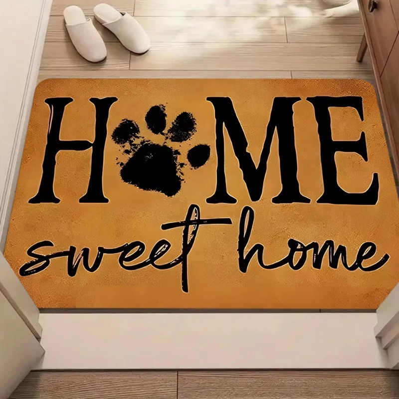Pet Lover Paw Print Door Mat H - Home Bathroom Quotes のレビューと価格