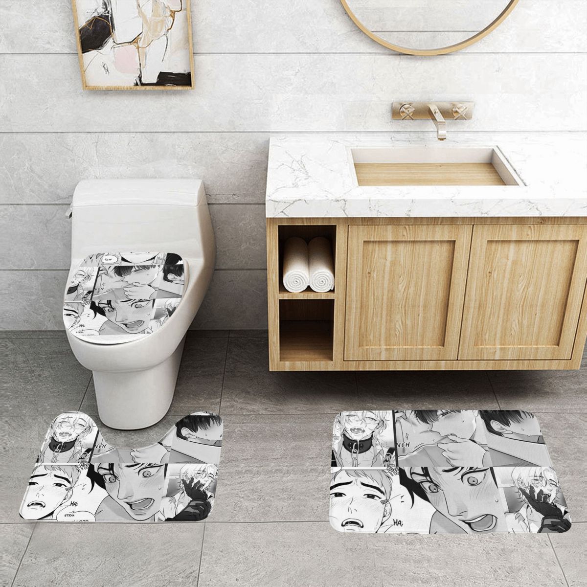 The Good Yaoi Boys 3 Pcs Bath  - Home Goods Bathroom Sets のレビューと価格