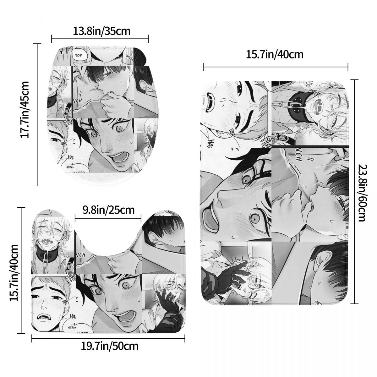 The Good Yaoi Boys 3 Pcs Bath  - Home Goods Bathroom Sets のレビューと価格
